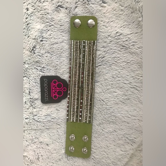 Paparazzi Olive Green Wrap Bracelet - Picture 2 of 5
